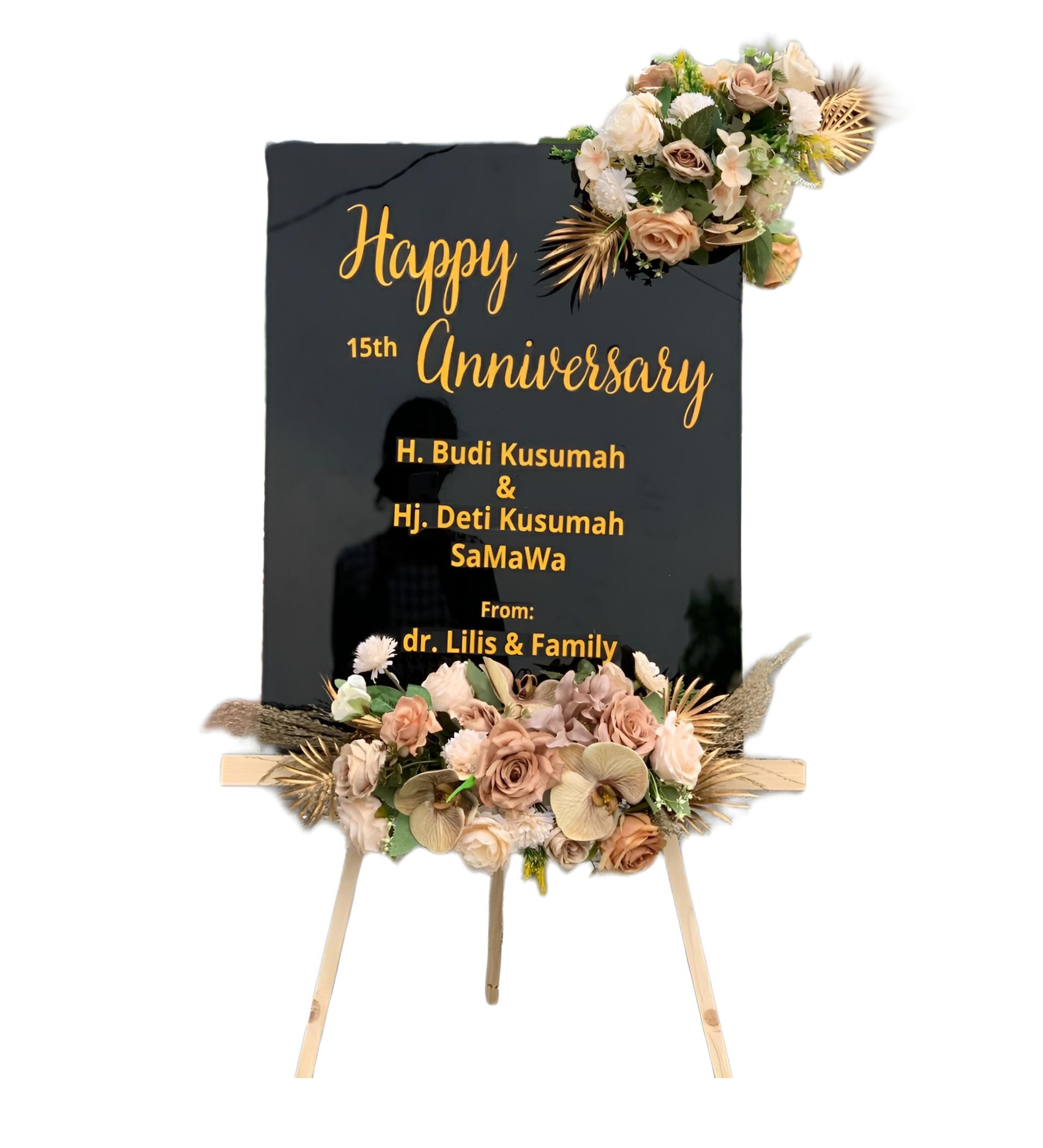 Papan Bunga Akrilik Trisi