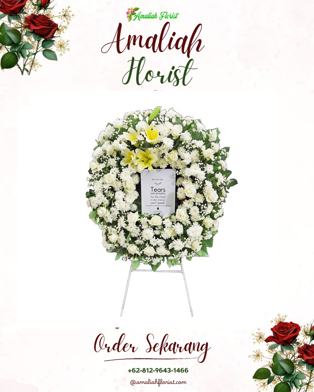 Krans Bunga Duka Trisi